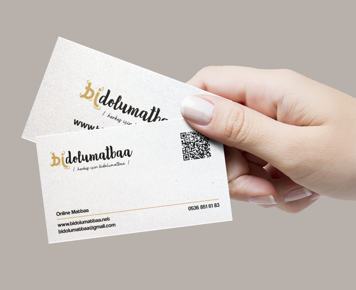 ALTIN YALDIZLI TEK YÜZ KARTVİZİT