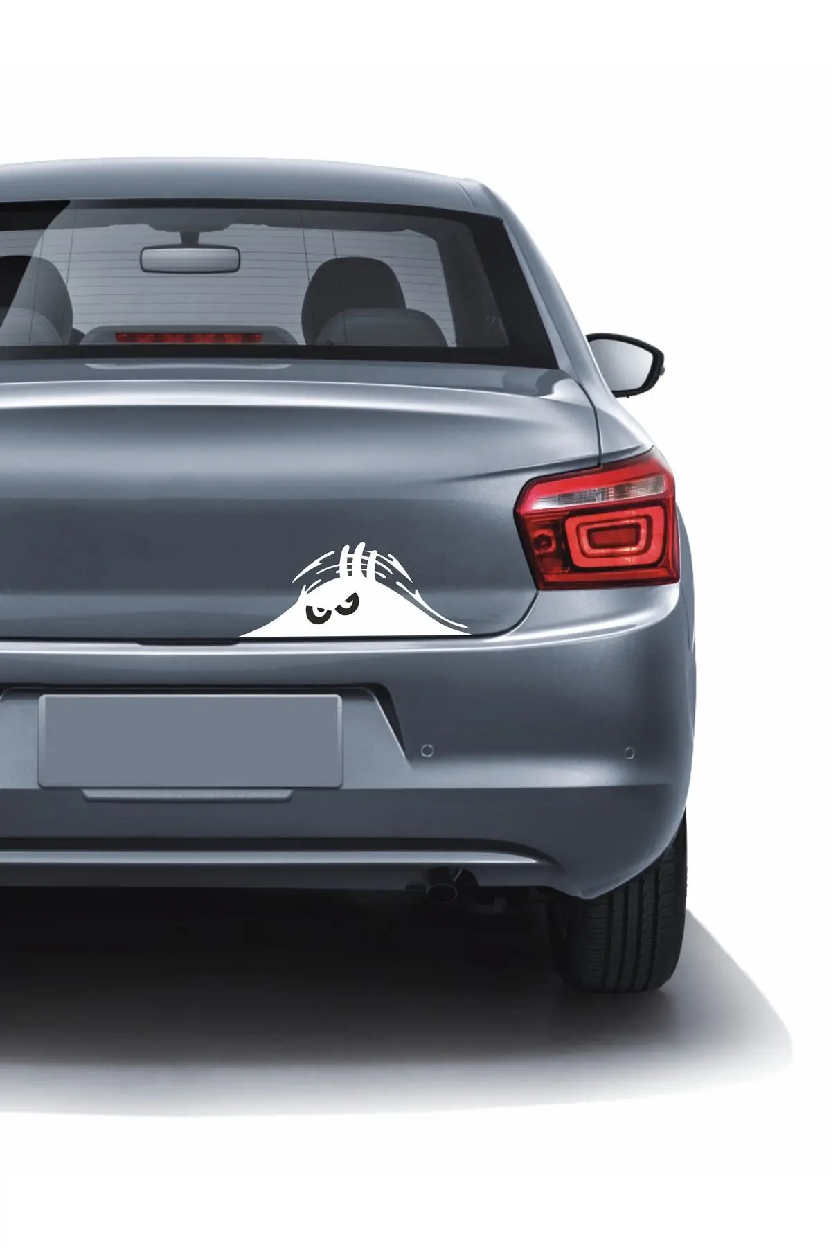 Bagajdan Bakan Adam Sticker 20x8 Beyaz Oto Sticker