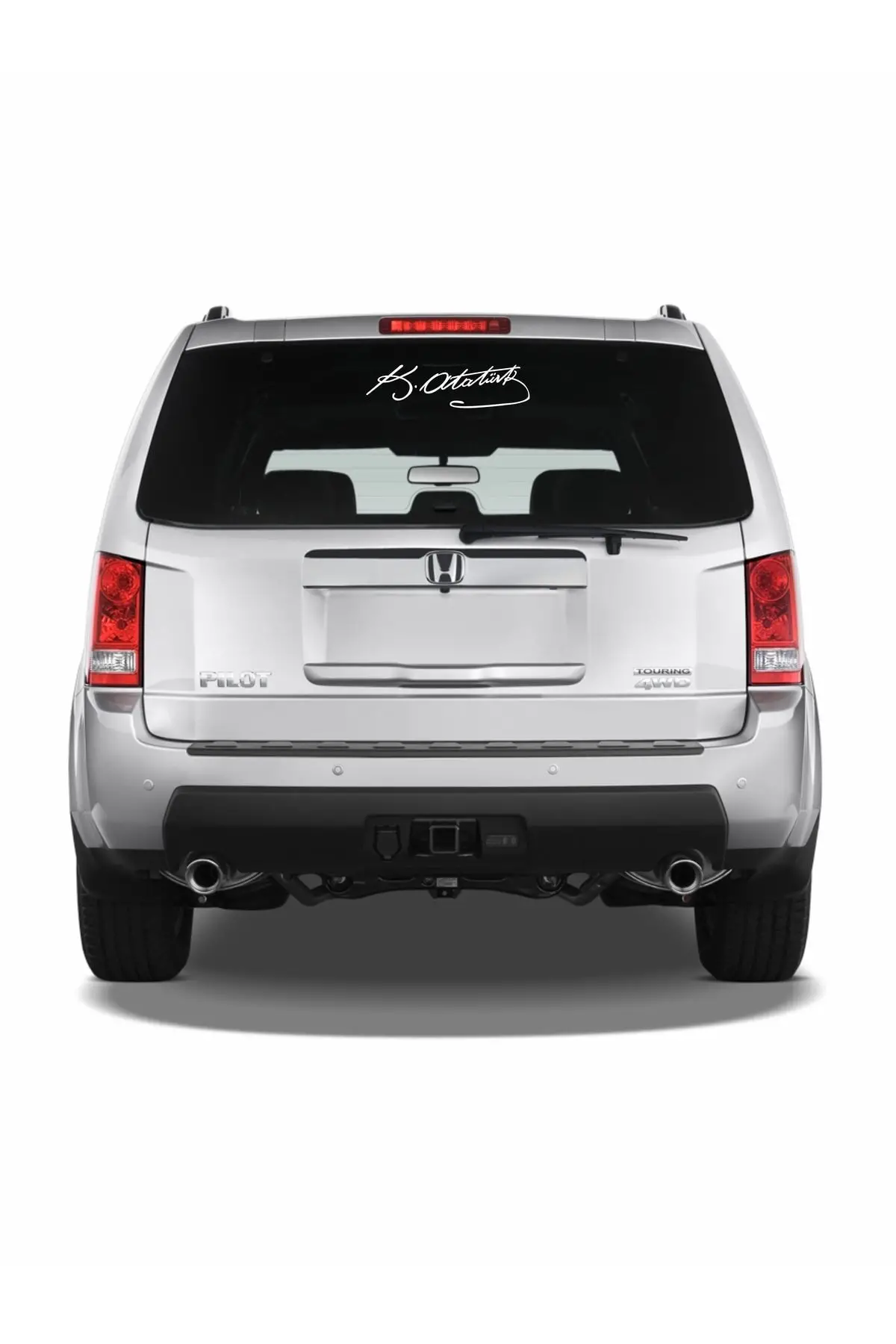 Mustafa Kemal Atatürk Imzası 20x5 Beyaz Oto, Motor, Pc, Laptop, Sticker