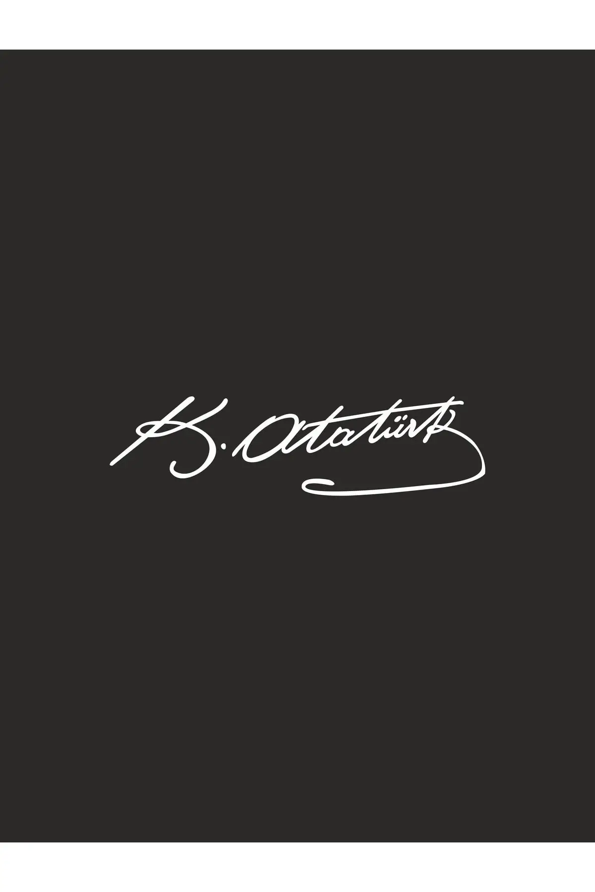 Mustafa Kemal Atatürk Imzası 20x5 Beyaz Oto, Motor, Pc, Laptop, Sticker